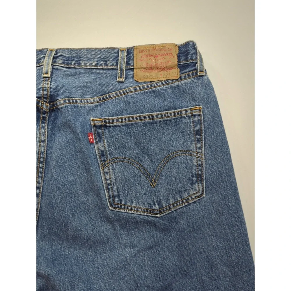 Vintage Levis‎ 501 Button Fly Denim Jeans 42x32 (40x30) 80s 90s pants 3# Button